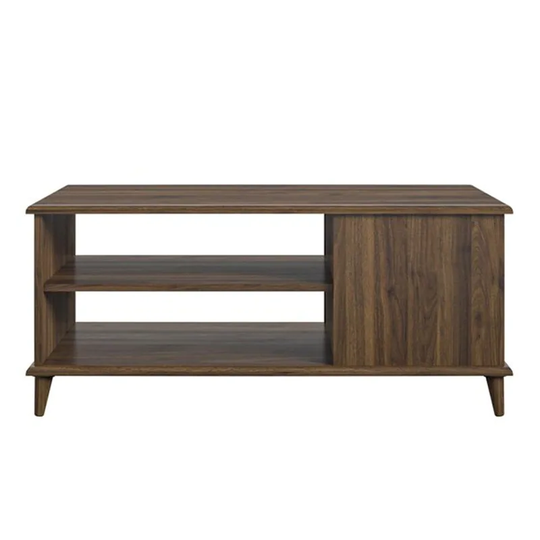 Mid-Century Coffee Table Walnut Finish Coffee Table
