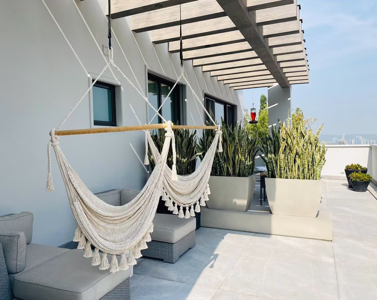 Columpio Hammock Swing Chair. Boutique Hotel Luxury Hammock. Unique Design Mexican Made. High Quality Cotton. Bedroom, Patio, Porch Or Tree