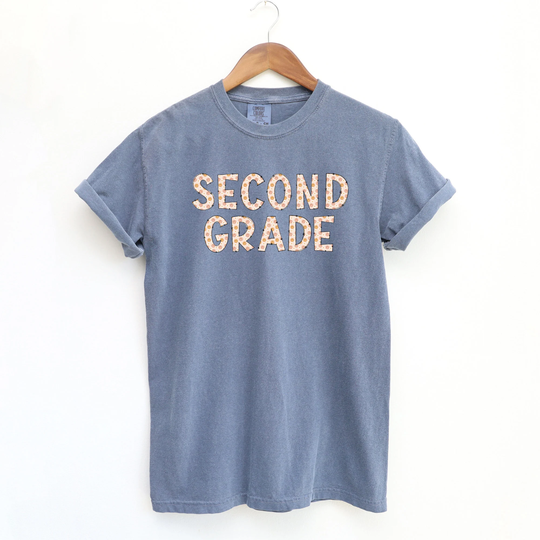 Second Grade Comfort Colors Shirt, 2nd Team Tee, Oversized Women's Retro Teacher Gift For Teacher, Back To School