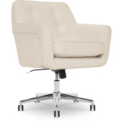 Serta Ashland Ergonomic Home Office Chair with Memory Foam Cushioning and Stainless Steel Base