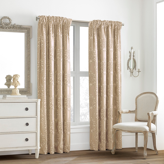 Glenview Rod Pocket with Pencil Pleat Window Panel