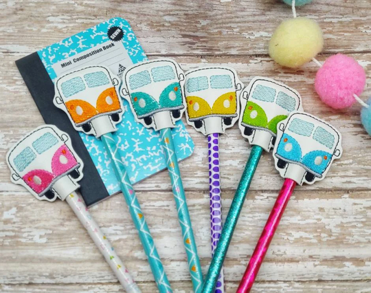 Hippie Van Pencil Topper Large Quantity Discounts Available