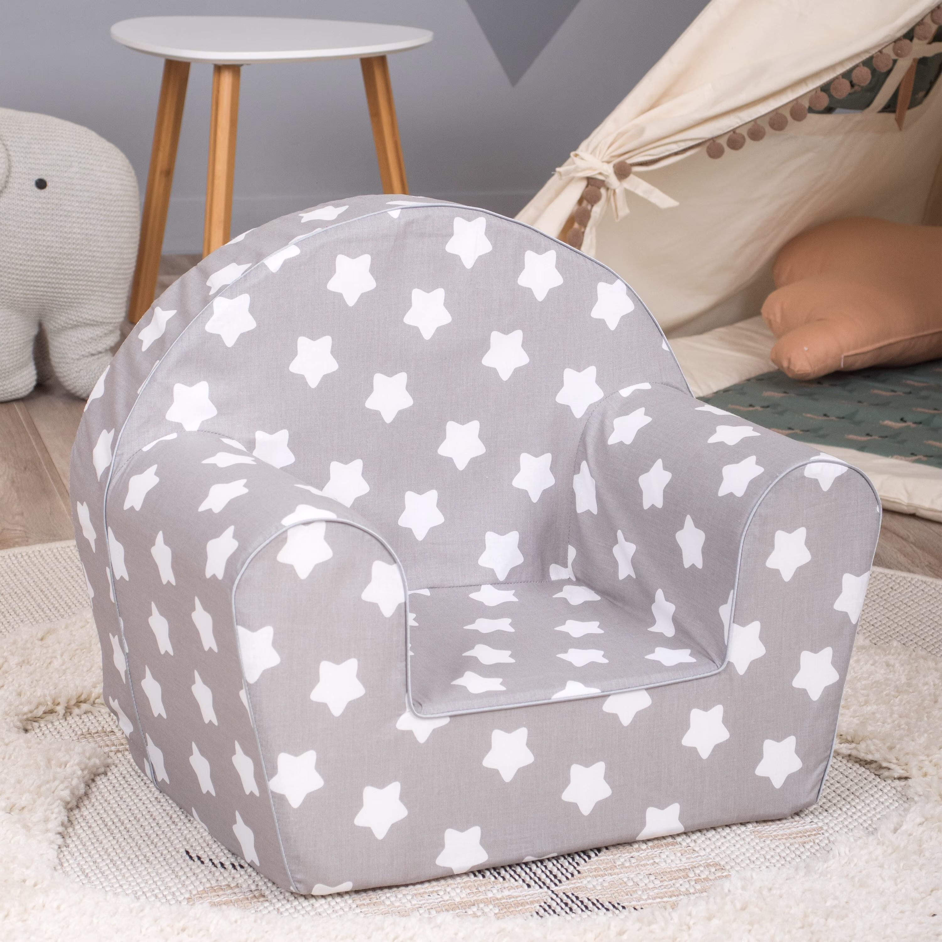 Delsit Toddler Chair & Kids Armchair - Handmade in Europe Perfect Reading Chairs For Toddlers Lightweight Playroom Decor