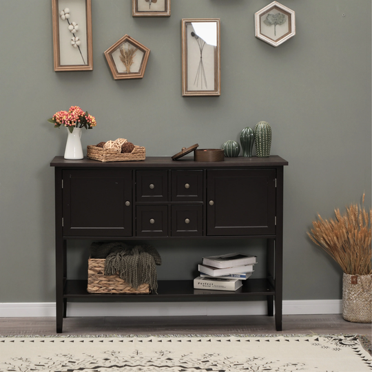 Sophia & William Buffet Sideboard Server Storage Cabinet Organizer with 4 Drawers
