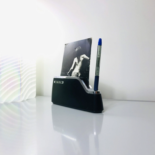 Vtg Memo Writer With Pen Holder, Pad Carl Writer, Desk Organiser