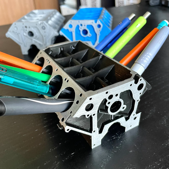 Ford Fe Engine Block Pencil Holder, Model Block, Gift, Car Guy Gift For Husband, Automotive Gifts