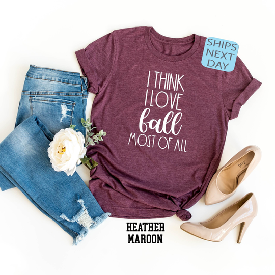 I Love Fall Shirt, Color T Is My Favorite Autumn Leaves Tee, Pumpkin Season Sweatshirt, Shirt Women