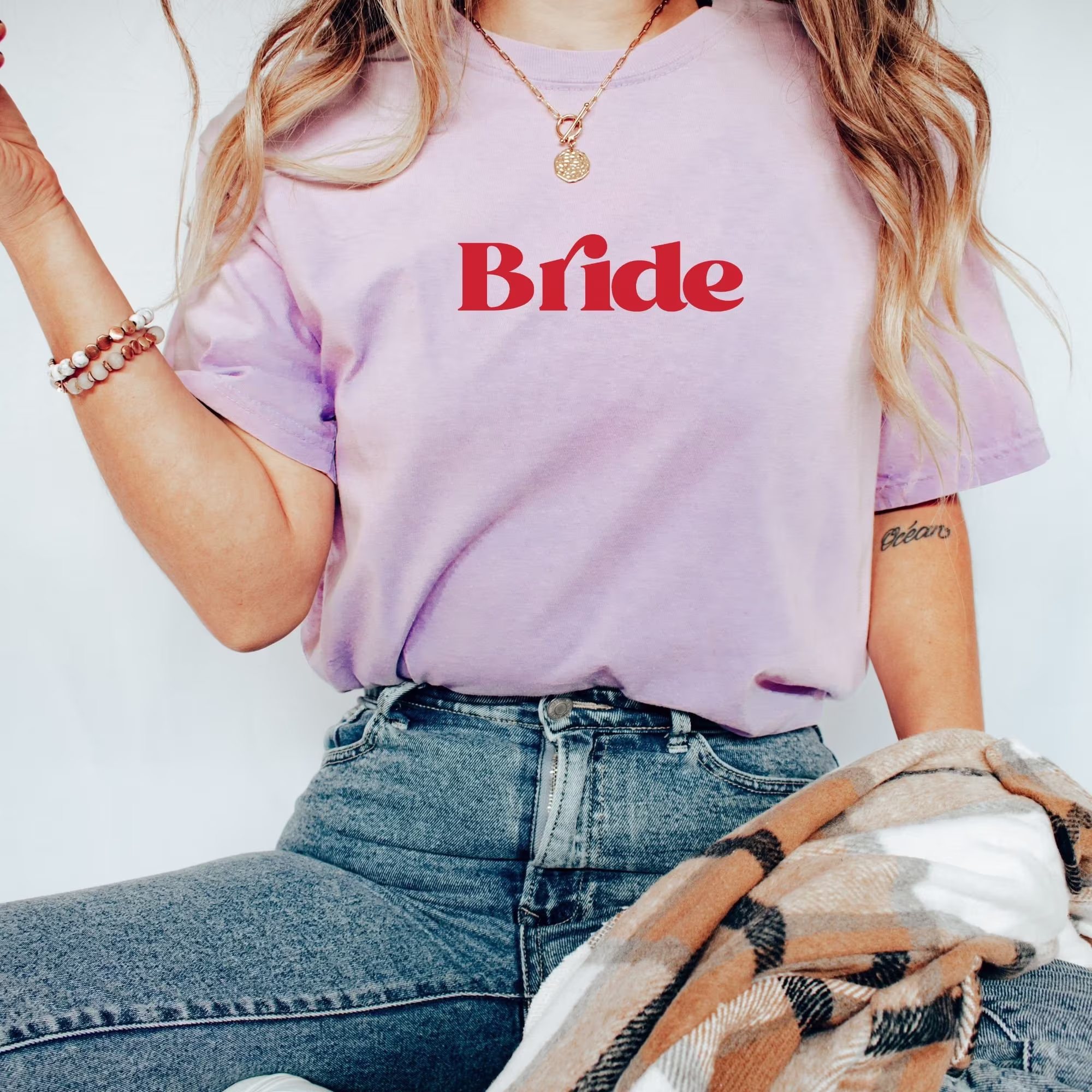 Comfort Colors® Bride Shirt, Retro Red Shirt, T Shirt, Mrs. T-Shirt, Bridesmaids T-Shirts, Bride