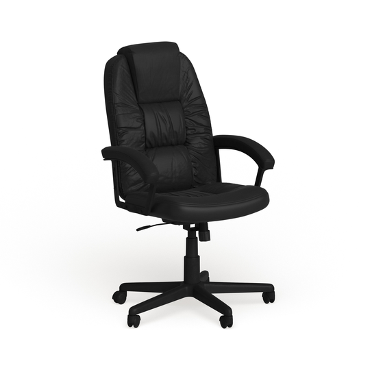 High Back LeatherSoft Soft Ripple Upholstered Executive Office Chair