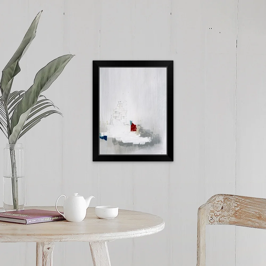 "Across the Block VII" Black Framed Print