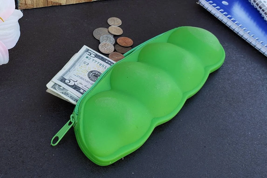 Pea Change Purse Pencil Bag With Tiny Matching Keyring