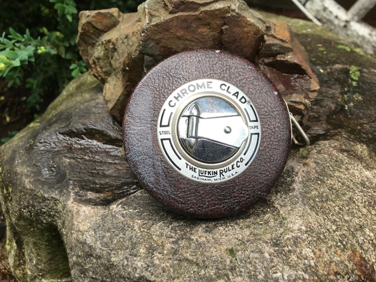 Vintage Lufkin Rule Co. 50 Ft Chrome Clad Tape Measure - 1950S From Dustymillerantiques