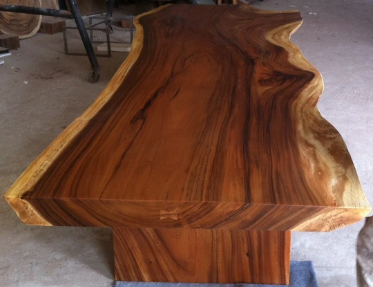 Rare Live Edge Slab Large Dining Table Or Conference 12.6Ft Length Grade Aaa Reclaimed Thai Acacia Wood Solid Custom Made