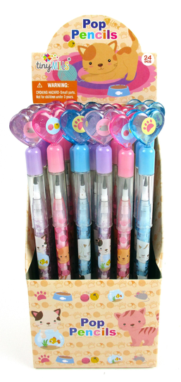 24 Pcs Cat Multi Point Pencils