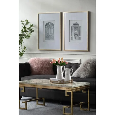 2 Piece Picture Frame Print Set on Paper
