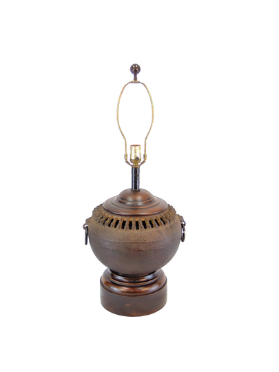 Vintage Rustic Heavy Iron Table Lamp Cast