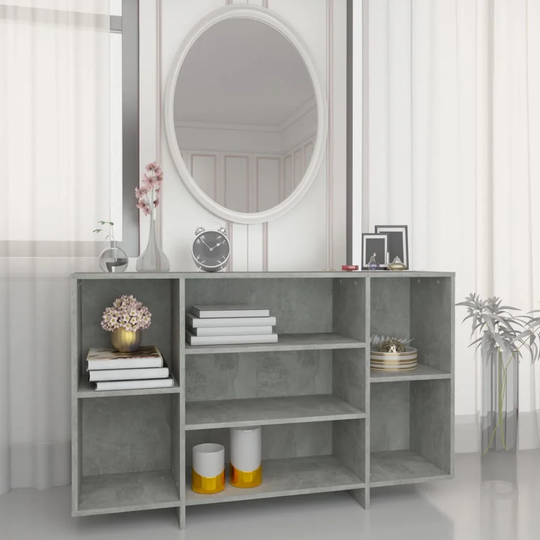 Sideboard Concrete Gray 47.2"x11.8"x29.5" Chipboard