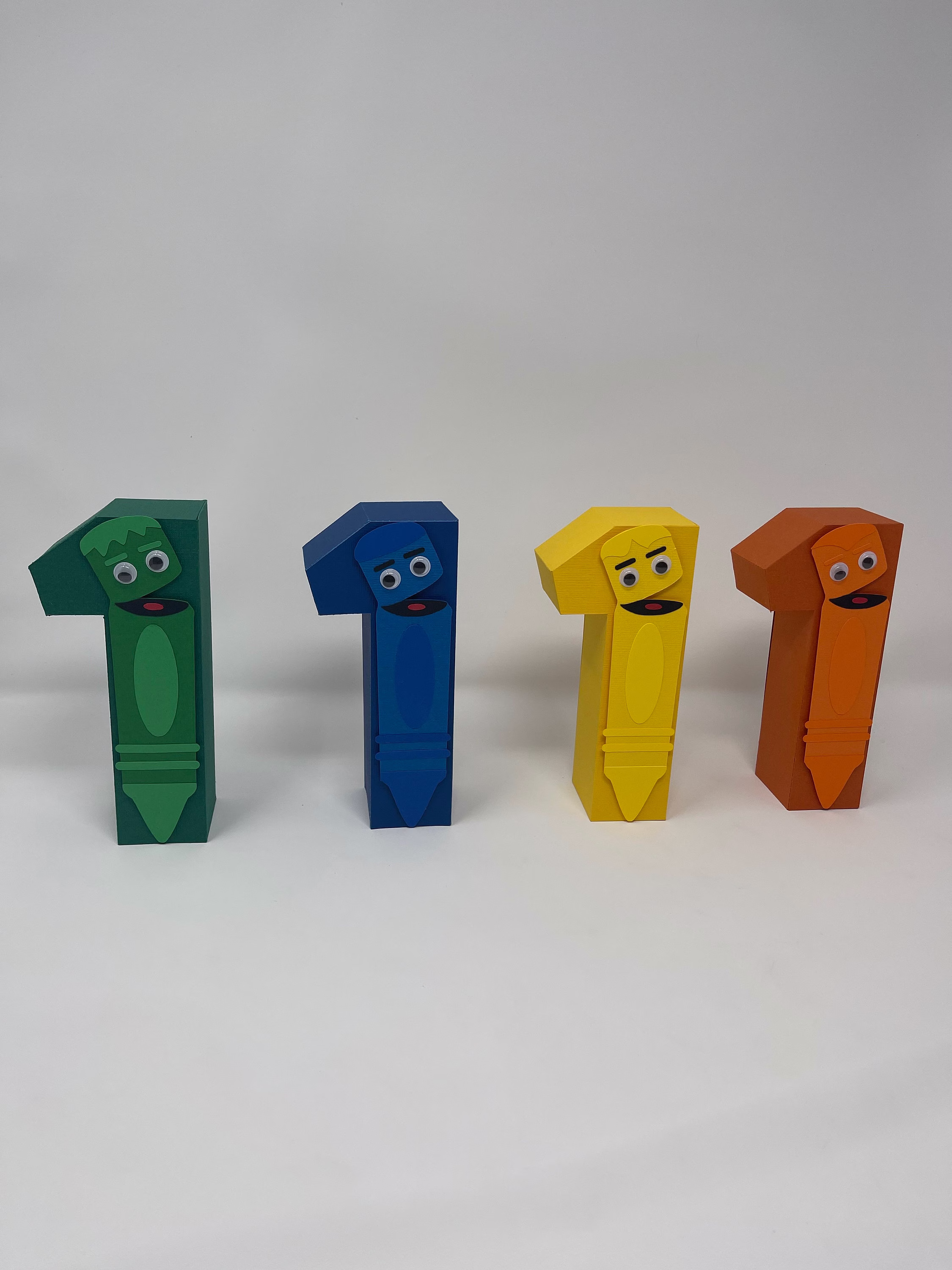 Color Crew 3D Letter Number, Baby First Tv Letter, Birthday Party Decoration, Crayola & Numbers