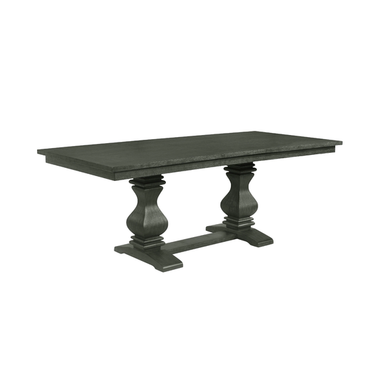 Best Quality Furniture Dark Grey Counter Height Table - 78"-96"