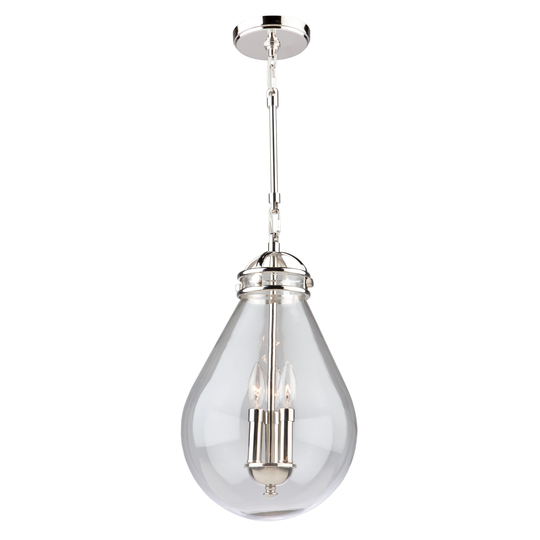 Artcraft Alexandria 3-Light Pendant Light in Polished Nickel
