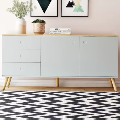 Axiom 63.2" Wide 3 Drawer Sideboard