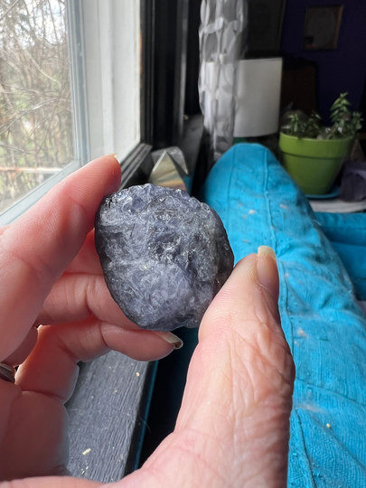 Mild Pleochroic Iolite Color - Changing Viking's Compass Purple Golden Rare Crystal Pleochroism Big Large Huge Small Stone
