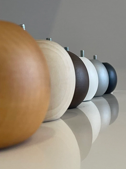 Wooden Furniture Legs | Bun 1 Piece Round Couch Ball Solid Wood Replacement Sofa