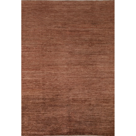 Copper Color Gabbeh Kashkoli Oriental Rug Hand-knotted Wool Carpet - 5'8" x 7'2"