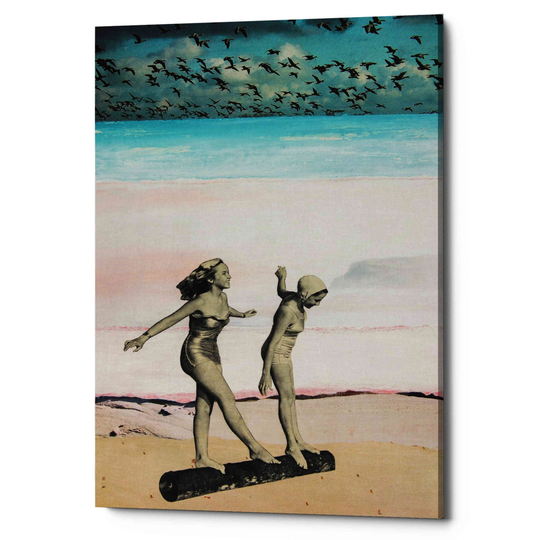 Epic Graffiti 'Beach Girls' by DB Waterman, Canvas Wall Art