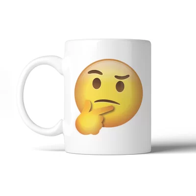 Tholf Emoji-Thinking Coffee Mug