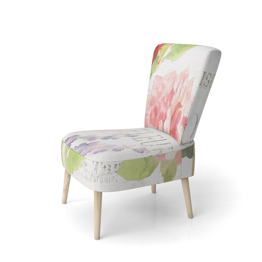 Designart 'Maison Des Fleurs II' Upholstered Farmhouse Accent Chair