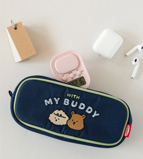 My Buddy Pencil Case/Pen Case Pouch Zipper Brush Makeup Bag School Supplies
