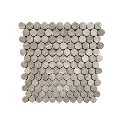 1" x 1" Marble Penny round Mosaic Wall & Floor Tile