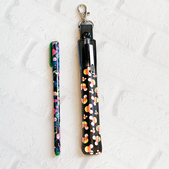 Halloween Magic Mouse Pen Or Pencil Holder Keychain, Stylus Holder, Candy Corn Keychain Case, Holder, Teacher Lanyard Gift Idea