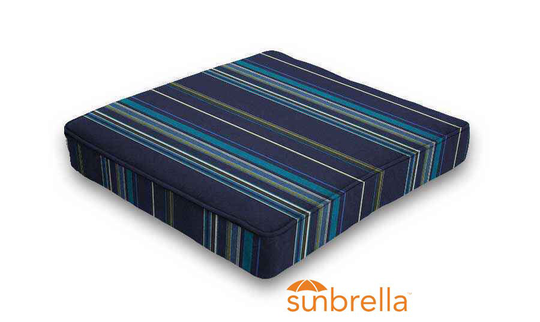 Sunbrella® Stanton Lagoon | Sunbrella Fabric Outdoor Seat Pad Patio Chair Dining Cushions