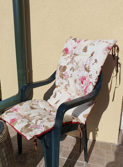 Floral Universal Cushion Outdoor Chair Pillows Lounger Pads Rocking Bench With Ties Custom