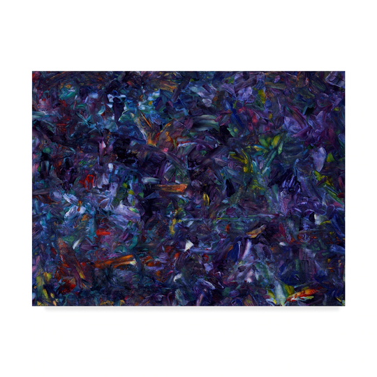 James W. Johnson 'Shadow Blue' Canvas Art - Multi-color