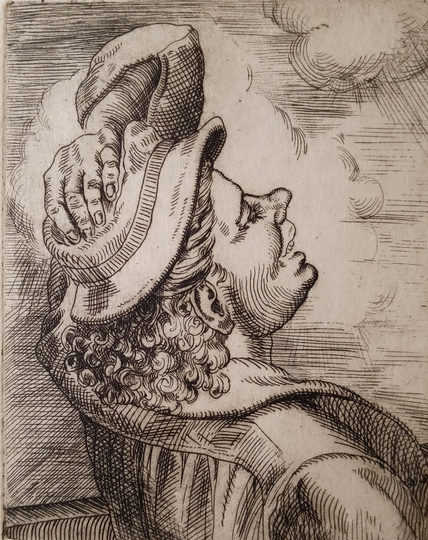 Minna Citron | American 1896-1991 "Buffeted", Etching, June I Edition, 1995, Signed in Pencil | Free Shipping