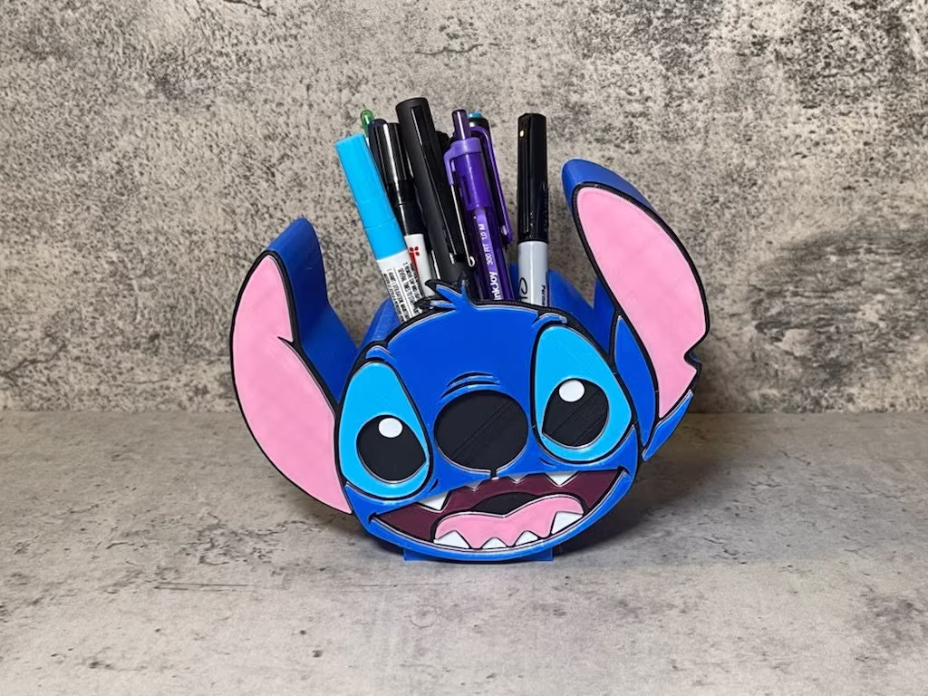 Pen & Pencil Holder | Stitch Makeup Brush Marker Case