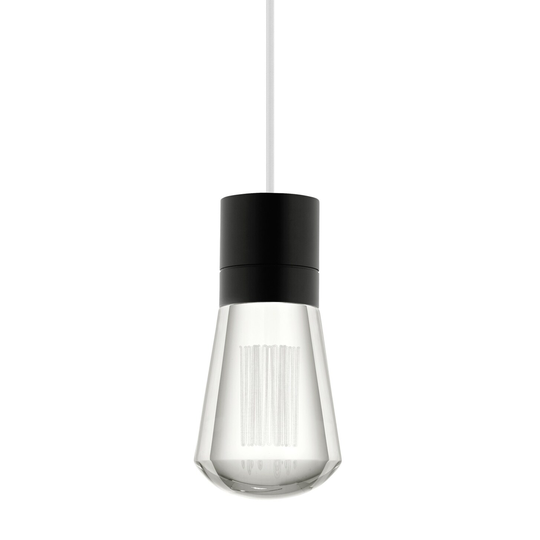 Tech Lighting Alva 4" Wide LED Mini Pendant with White Cord - 3000K