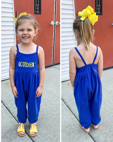 Back To School Romper - Pencil Outfit Name Baby Toddler Monogram