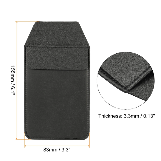 Pocket Pen Protector, 2Pcs Leather Pencil Sleeve Pouch Holder