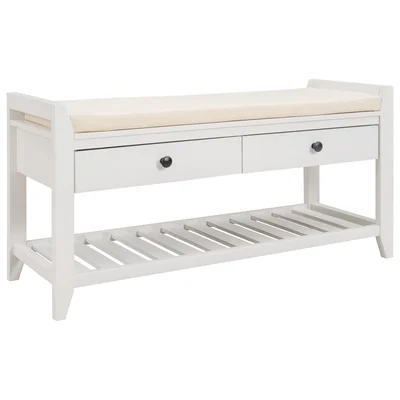 3 Pair Drawer Storage Bench