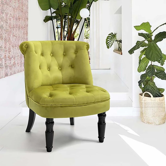 Ginger Accent Chair High-Back Fabric Club Chair