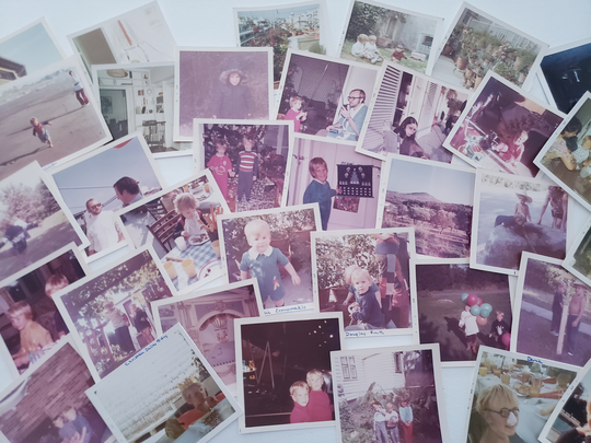 Vintage Color Photographs. Assorted Lot Of 35 Photos, Junk Journal Ephemera, Photo Snapshots, 1970S Retro Family Photos