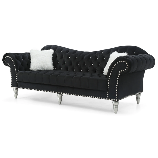 Wilshire Velvet Tufted Sofa