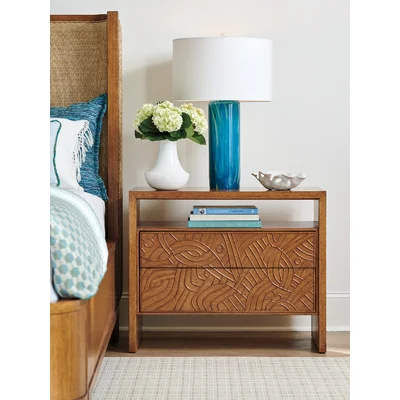 Palm Desert 2 - Drawer Nightstand in Brown