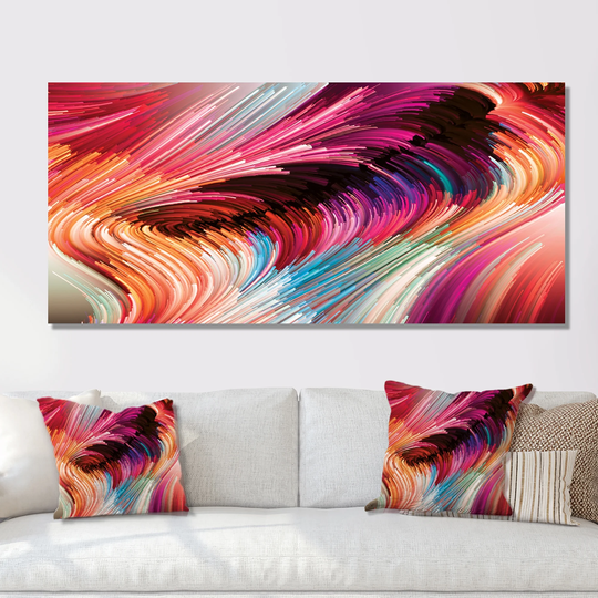 Designart 'Life Of Liquid Color I' Abstract Canvas Wall Decor