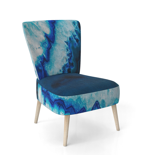 Designart 'Brazilian Thunder Egg' Upholstered Mid-Century Accent Chair