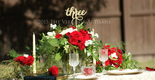 Wedding Table Numbers - 41-60